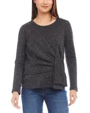 Karen Kane Side Tie Metallic Top