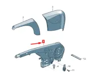 NEW VOLKSWAGEN CRAFTER 2F MK1 HANDBRAKE HANDLE 2E0711301C