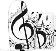 Music Symbol Silicone Oven Gloves And Pot Mat Oven Gloves For Grilling Cooking And Baking