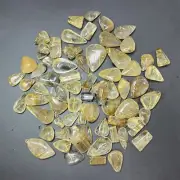50pcs Wholesale natural rutile quartz crystal carved gem skull reiki healing