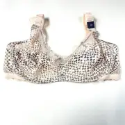 NEW Victorias Secret 34D Unlined Balconet Bra Pink Gray Mesh Sheer #1180