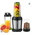 Kirkrin 1200 Personal Blender For Smoothies, Shakes 3 Cups 2 Blades 5lids