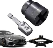 Car Jack Adapter | Rv Stabilizer Jack Drill Adapter | Heavy-Duty Rust-Resistant Change Tool Auto Accessories for Trailer Truck Workshop Garage