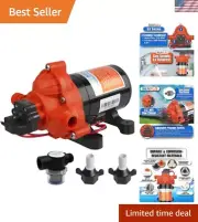 Efficient 33 Series DC Diaphragm Pump - 3.0GPM, Automatic Pressure Switch