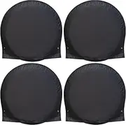 Wheel Cover - Tire Covers, Caravan Wheel Cover - 4 Pieces Weatherproof Cover for motorhomes with UV & Water Protection Made of Oxford Fabric, Ideal for Driveway & Long-Term Storage