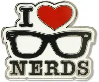 在飛比找博客來優惠-I Love Nerds Hard Enamel Clois