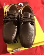 NEW SmartFit Dress Shoes Brown Size 5 1/2 Toddlers- with Box