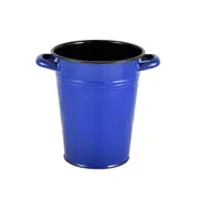 Urban Style Enam 20cm Dutch Vase Flower/Plant Container Decor w/ Handles Blue