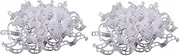 200PCS Plant Support Garden Clips Tomato Clips Supports/Connects Plants/Twine/Vines Trellis/Cages Plant Vine White