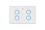 Mercator Ikuu SSW04GN-ZB | Smart Quad Gang Light Switch 10A Requires Neutral | Zigbee