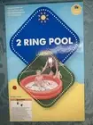 Inflatable Kiddie 2 Ring Circles Swimming Pool 52" X 10" Vinyl Durable Kids