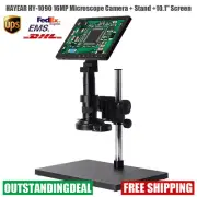 HAYEAR HY-1090 16MP Digital Microscope HDMI Camera with Stand 10.1" Screen os67