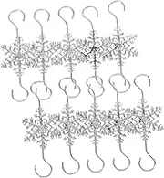 HOOTNEE 10pcs Christmas Present Hook Xmas Mantel Pothook Christmas Supplies Fireplace Stocking Hook Christmas Stocking Holder Mantel Hook for Xmas Sock Hanger Xmas Fireplace Hanging Hook