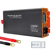 [EU Direct] DATOUBOSS Pure Sine Wave Inverter Voltage Converter 1000W/1500W DC12V to AC230V Continuous Power With EU Soc