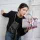 【Premium Authentic】PA．Olivia絲巾扭結兩用波士頓包-薰衣草紫