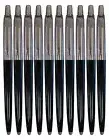 Parker Jotter Black Ballpoint Pens Black Broad Pt Refills 6 Feather New In Tray