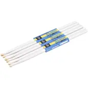 3 Pairs Wood Drumstick Anti Slip Handle Grips 5A White Drum Stick Wood Tip