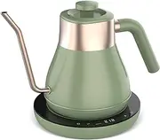 1L Electric gooseneck Kettle with auto Shut-Off and Dry Boil Protection Electric teapot and Pour-Over Coffee Pot 1000W Fast Heating Temperature Control