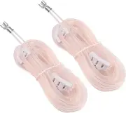 2 Pack 300 Ohm FM Antenna T Shape Dipole Radio Ant with Spade Terminal for Indoo