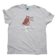 Vintage Paul Frank Tshirt, Limited Edition Wildlife Collection Owl, Grey, XS