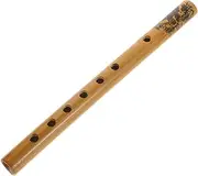 UPKOCH Beginner Bamboo Flute Musical Clarinet Lightweight Portable Wind Instrument for Practice Performance Bamboo with Craftsmanship