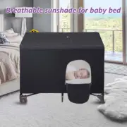 Stretchable Breathable Crib Canopy Cover Portable Baby Bed Blackout Tent**]