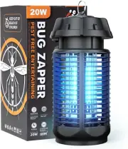 Bug Zapper Electric Mosquito Zapper with Switch, 20W/4200V Extra Brightness Outd