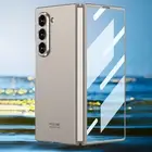 For Galaxy Z Fold 6 5 Slim Anti-Fingerprint Shockproof Case + Screen Protector