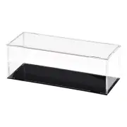 1 Pack Acrylic Display Case Box Transparent Dustproof Showcase 11.8x3.9x3.9 Inch