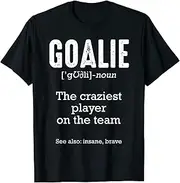 [X.Style] Goalie Goalkeeper Definition Soccer Training Games Quotes ds541 T-Shirt Black