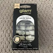 Glam by Manicare Salon Nails Medium Bare Nails 100 Pack Square Tip 22030