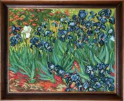 DIY Cross Stitch Kit "Irises, V. van Gogh"