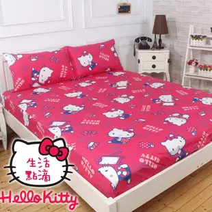 【Hello Kitty】生活點滴 床包組/薄被套/兩用被/單人/雙人/加大/特大 寢城之戀 台灣製造