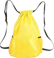 ibasenice Draw Gym Back Large Sports Pouch for Hiking Camping School More Convenient Cinch Bag with Strap Versatile Travel Sports Use