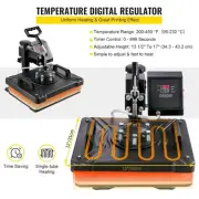 Digital Clamshell Heat Press Machine, 29x38cm, 360o Rotation, 1050W Power
