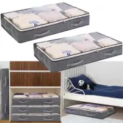 Brand New Storage Bag Storage Container 1/2Pcs 100x50x15cm 75L Boxes Grey