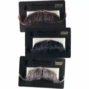 MUSTACHES THEATRICAL - HUMAN HAIR COLONEL MAJOR MUSTACHE RUBIE'S 2014 PICK ANY 1