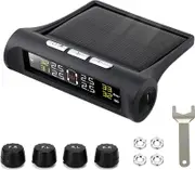 RYNOMATE Tire Pressure Monitoring System External Solar 4 Sensor - Black