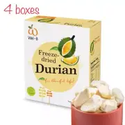 4x30 g. Wel-B Freeze-Dried Durian Fruit Healthy Vegan Paste Premium Thai Snack