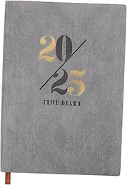 Operitacx Daily Planner Notebook Multi Function Academic Organizer with Smooth Paper Practical and Personal Goals Portable Office Accessory Grey