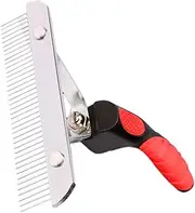 Dog Grooming Rake - Deshedding Rake,Stainless Steel Teeth Detangling Tool for Medium and Large Breeds Dogs Cats