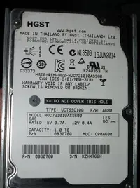 在飛比找Yahoo!奇摩拍賣優惠-HGST HUC721010ASS600 1T 7.2K硬碟