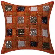 Art Decor Indian Handmade Floor Cushion Patchwork Hippie Gypsy Pillow Meditation