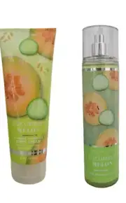 Bath and Body Works CUCUMBER MELON Fine Fragrance BODY Mist & Body Cream NEW