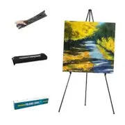 PUJIANG Easel Stand for Signs,63" Easels for Displaying Pictures, 1pack black