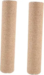 2pcs Sisal Scratch Pole Replacement for Cat Tree Tall Cat Scratching Post Accessory for Indoor