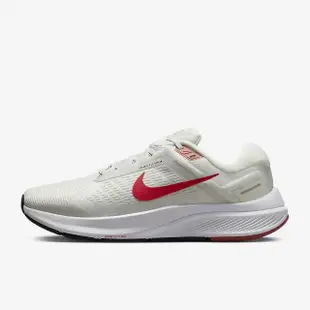 【NIKE 耐吉】NIKE AIR ZOOM STRUCTURE 24 男慢跑鞋 灰紅 KAORACER DA8535010