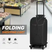 Foldable[BAG+BUNGEE CORD+REFLECTIVE WARNING TRIANGLE]Hand Truck Luggage Trolley