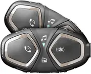 Interphone Connect Bluetooth Communication System Double Pack, black One Size