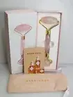 HERBIVORE ROSE QUARTZ FACIAL ROLLER WITH VELVET CASE - BOXED